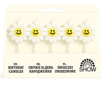 Geburtstagskerzen Blumen mit einem Lächeln - 5 Stück.