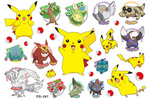 Pokemon Tattoos für Kinder, Pikachu (1 Stück)