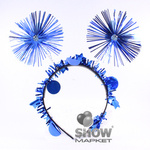 Plastikstirnband Blaue Schmetterlinge