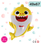 Balon Foliowy Baby Shark Żółty (49cm*67cm)