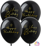 Bedruckte Gummi Happy Birthday Ballons (10 Stück)