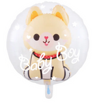 Folienballon Baby Boy Katze (60cm*69cm)