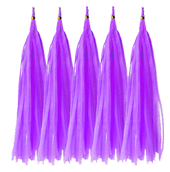 Balloon Tail Purple, Tassel (5pcs)