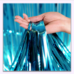 Blauer dekorativer Vorhang 100x200cm (1-pack.)