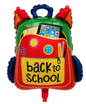 "Back to School" Folien-Rucksack Ballon (64cm*54cm)