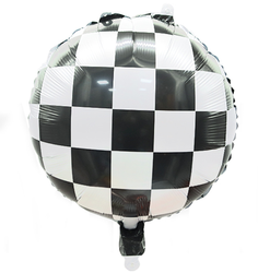 Schachbrett Folienballon 18" (45cm).)