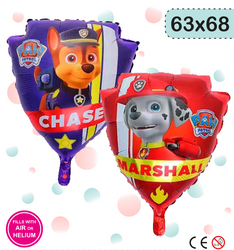 Psi Patrol Chase Marshall Shield Folienballon (63cm*68cm)