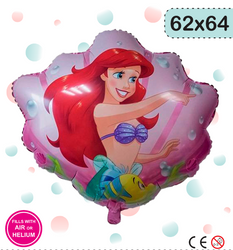 Meerjungfrau Folienballon (62cm*64cm)