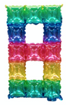 POP IT 8 Regenbogen Foliennummer (40cm)