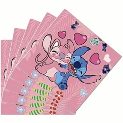 Papierservietten "Lilo & Stitch - Love Edition" - 20 Stück., 17x17 cm
