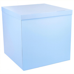 Exklusive blaue Geschenkbox für Ballons, 70x70 cm