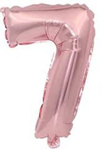 Ballon Nummer "7" Rosa Gold (40cm)
