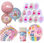 Peppa Pig Geburtstag Party Set Ballons, Teller, Tassen, Servietten