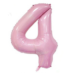 Balloon Foil Number "4" Light Pink (100cm.)