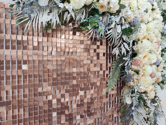 Rose Gold Matt Pailletten-Paneele (30cm*30cm)