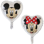 Foil Balloon Silver Heart Minnie 18" (45cm.)
