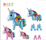 Foil Balloon "Unicorn Blue" walking