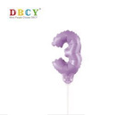 Zahlenballon auf einem Stock "3"