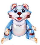 3D Stehender Folienballon Tiger (60cm)