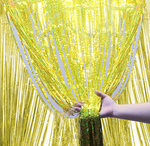 Dekorativer Vorhang Holo Gold 100x200cm