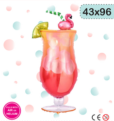 Folie Cocktail Ballon (43cm*96cm)