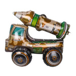 3D Stehender Folienballon Militär Auto (60cm)