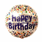 Balon foliowy 4D Happy Birthday (45cm)