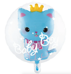 Folienballon Baby Boy Katze (60cm*69cm)