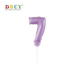 Zahlenballon auf einem Stock "7"