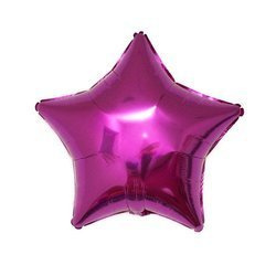 Himbeer-Folie Stern 18" (45cm).)