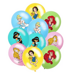 Prinzessin bedruckte Gummiballons (10 Stück).)