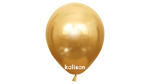 Ballons 12 Zoll, Chrom Gold (1 Stück).)
