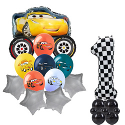 Satz von 1 Autos Folie und Gummi bedruckte Ballons