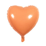 Folie Herz Pastell Orange 18" (45cm).)