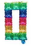 Cyferka Foliowa POP IT 0 Tęczowa (40cm)