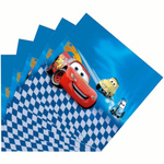 Papierservietten mit Cars-Motiv - 17 x 17 cm (20 Stück).)
