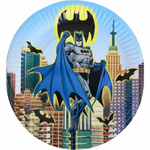 Papierowe talerzyki Batman dekoracja na przyjęcie 10 szt.
