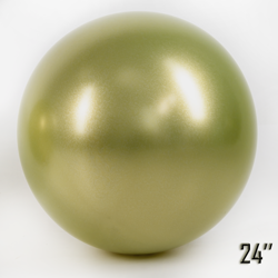Riesenballon 24" CHROME, Gold Olive (1 Stück).)