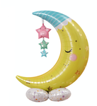 Folie Mond Stehender Ballon (123cm)