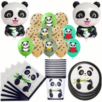 Geburtstags-Panda-Set - Partydekorationen (54 Artikel)