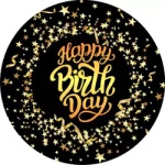 Happy Birthday Pappteller (10 Stück).)