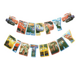 Girlanda papierowa Happy Birthday  Cars (1 szt)