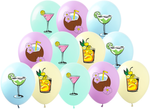 Tropical Cocktail Balloons - Make an Impression at Any Party!