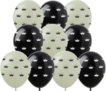 Bedruckte Gummiballons Crowns (10 Stück).)