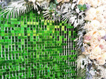 Pailletten-Paneele Holographisch Grün ŁM (30cm*30cm)