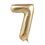 Folienballon Nummer "7" Champagner (100cm).)