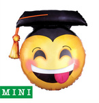 Foil Balloon Mini "Emoji, Grad"