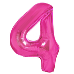 Balloon Foil Number "4" Pink (100cm.)
