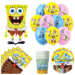 SpongeBob Geburtstag Party Set Ballons, Teller, Tassen, Servietten