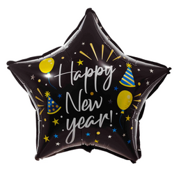 Happy New Year 18" (45cm) Folienballon.)